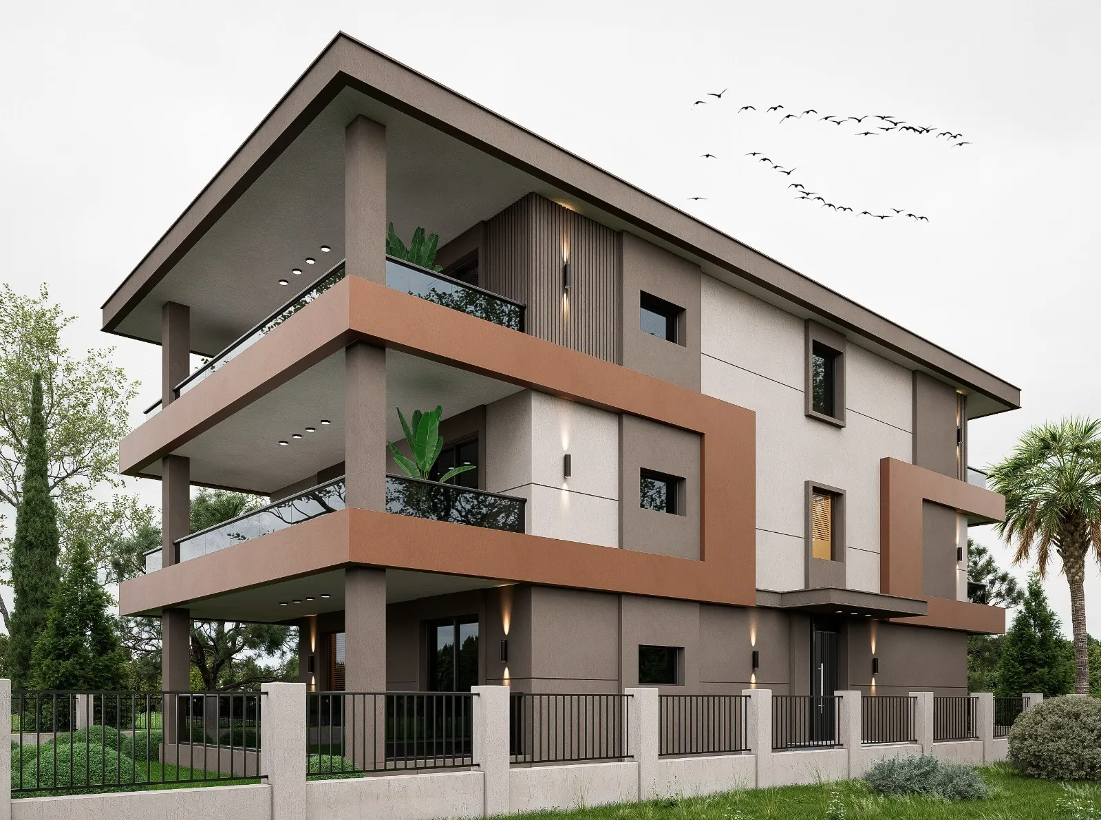Kalkan Yapı Yaşam Konutları Körfez Mimarlık Balkon Tasarımı
